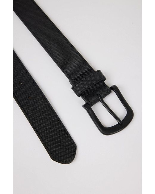 Defacto Freizeitgürtel Aus Kunstleder Mit Ovaler Schnalle S4211Azns Für Herren in Black für Herren