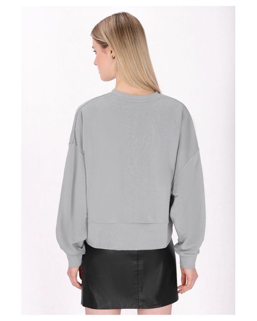 myMo ROCKS Gray Sweatshirt Für Damen