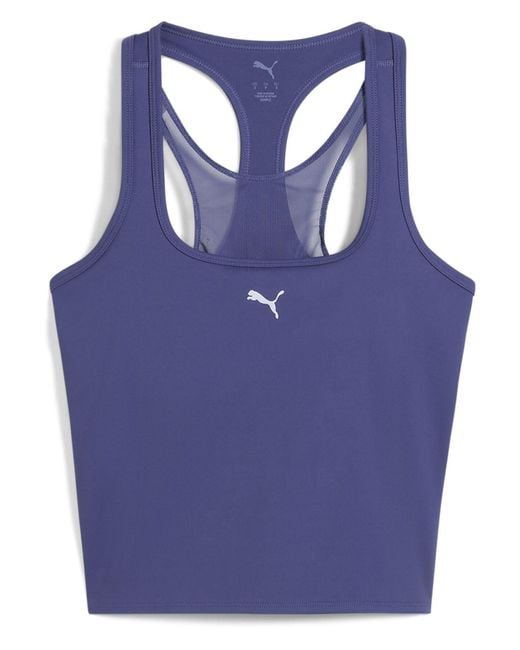 PUMA Blue Cloudspun Mesh 2-In-1-Tanktop Für Damen