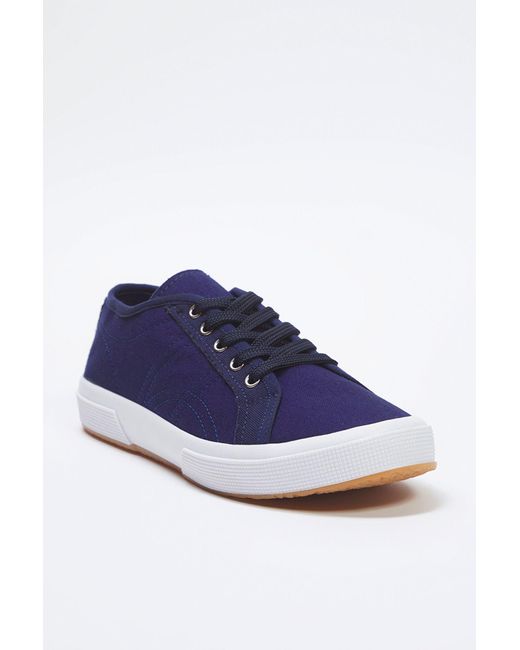Trendyol Blue Dunkelblaue -Schnürsneaker