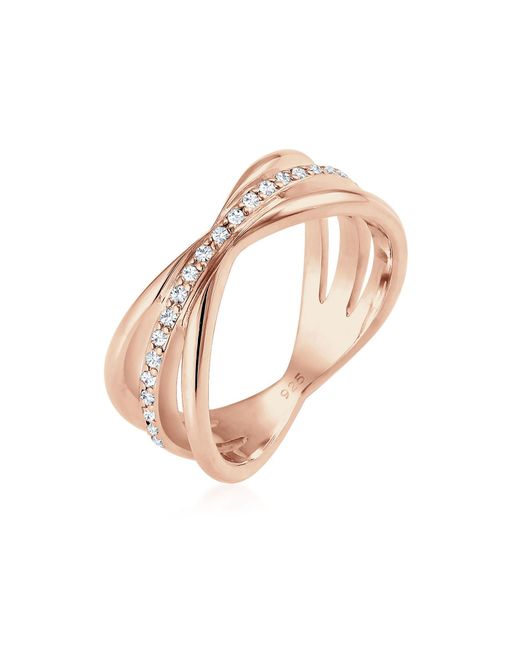 Elli Jewelry Pink Ring glass