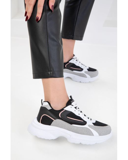 Soho Black Schwarz-Pulver Sneaker Für Damen