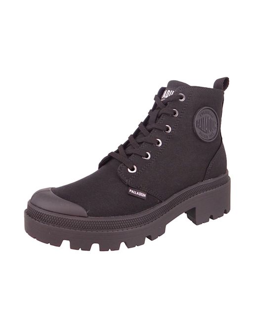 Palladium Purple Sportliche Stiefelette Pallabase Boot Cvs 96907-008-M/ Leinen