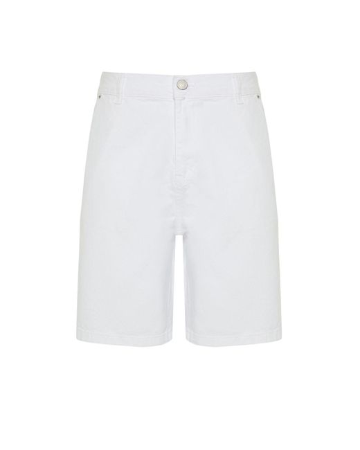 Trendyol E carpenter-jeansshorts mit weitem schnitt in White für Herren