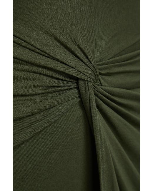 Trendyol Green Farbenes, gestricktes mini-strandkleid – gerafft, tailliert