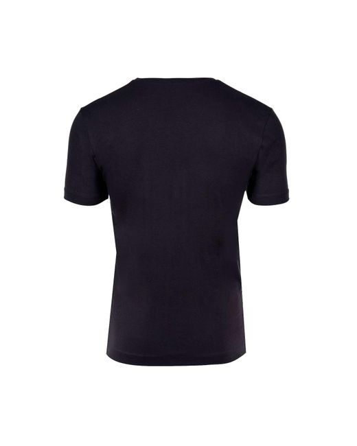 Camel Active T-shirt, 2er pack basic, v-ausschnitt, cotton stretch, einfarbig in Blue für Herren