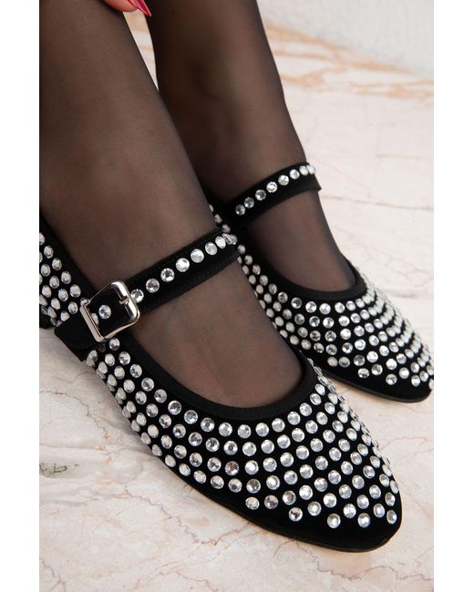 Soho Black Modell Schwarze Ballerinas Für Damen