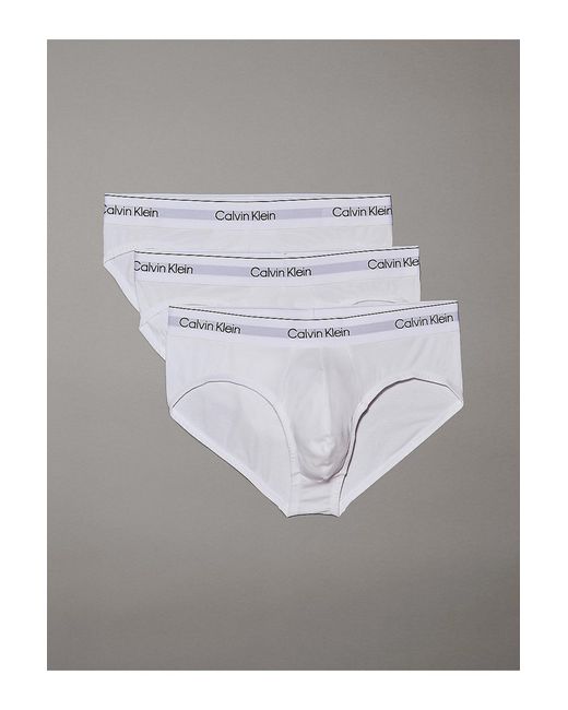 Calvin Klein Slip Mit Elastischem Bund Und Schriftzug 100 Für Herren in White für Herren