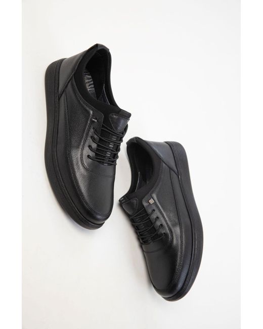 Soho Black Schwarzer Sneaker Aus Echtem Leder Für Damen
