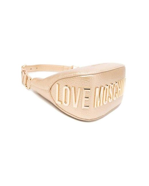 Love Moschino White Logo-Tasche Mit Verstellbarem Riemen – Für Damen