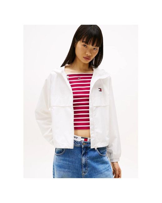 Tommy Hilfiger Red Tjw Essential Windbreaker Ext Jacke Für Damen