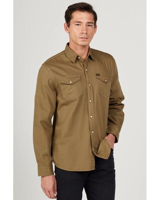 Lee Jeans Langarm-Hemd L 232380308 Für Herren in Natural für Herren