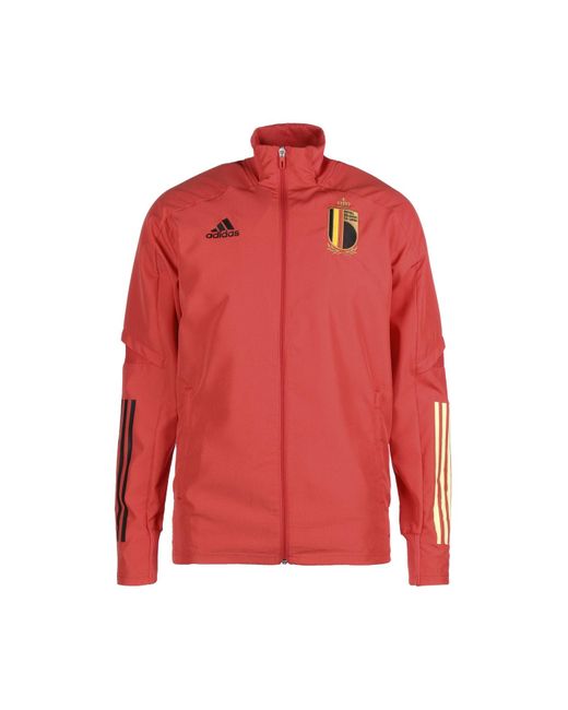 adidas Jacke slim fit in Rot für Herren | Lyst DE