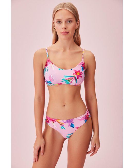 SUWEN Pink Brasilianische bikinihose