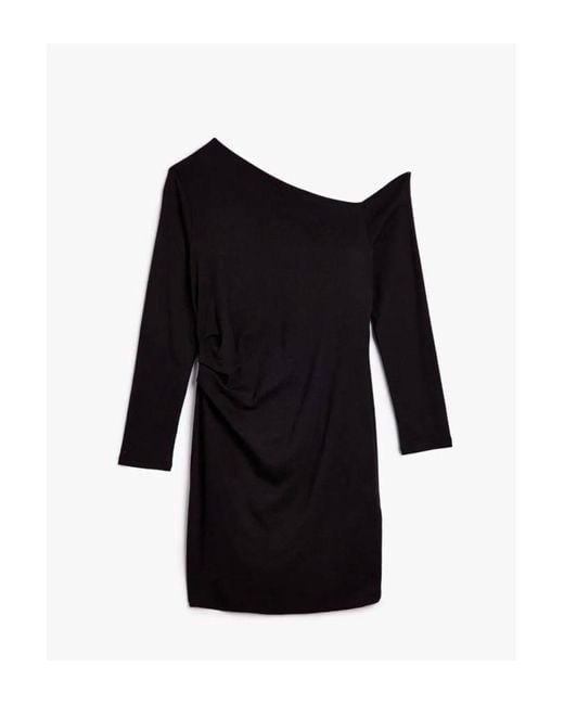 Koton Black Schwarzes Kleid 5Wak80072Ek Für Damen