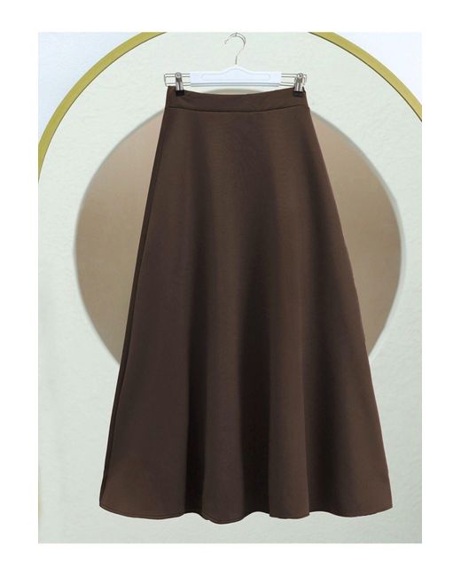 Modamorfo Brown Sukuba Puffrock – Lockeres Kilo, Braune Farbe Für Damen