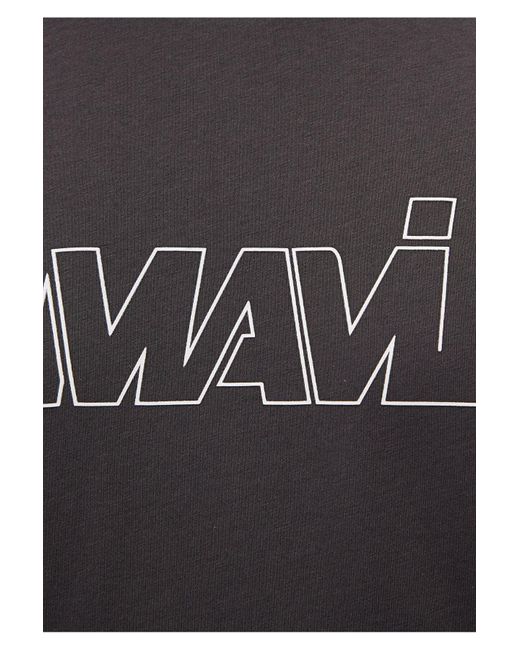 Mavi Anthrazitfarbenes T-Shirt Mit Logo-Print, Lockere Passform -80955 Für Herren in Gray für Herren