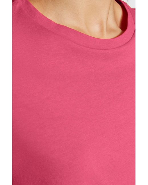 Trendyol Pink 001 Basic-Strick-T-Shirt Mit Rundhalsausschnitt Aus 100 Baumwolle Für Damen
