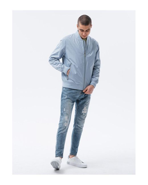 Ombre Übergangsbomberjacke C439 Für Herren in Blue für Herren