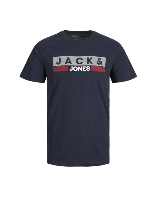 Jack & Jones T-shirt regular fit in Blue für Herren