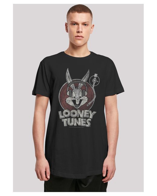 F4NT4STIC Looney tunes bugs bunny mit geformtem langen t-shirt in Schwarz  für Herren | Lyst DE