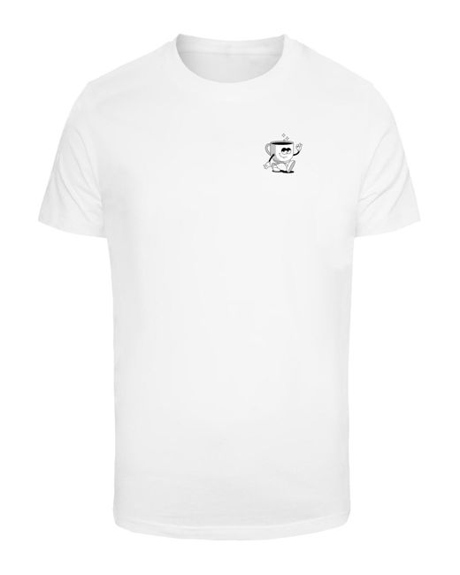 Mister Tee Better With Coffee Tee Für Herren in White für Herren