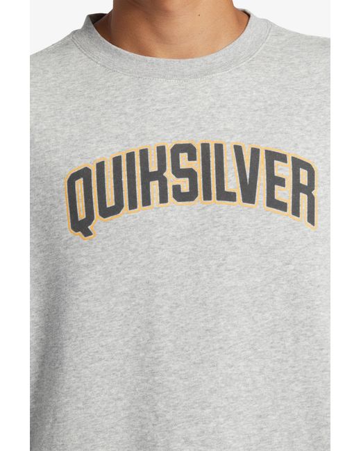 Quiksilver Pullover-Sweatshirt – Mischung Aus Algodön Und Polyester, Waschung: Garment Für Herren in Gray für Herren
