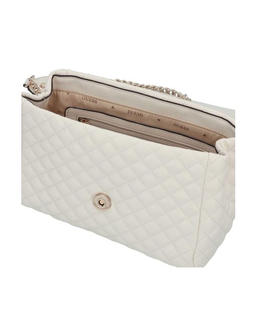 Guess White Everlee Schultertasche 22 Cm Für Damen