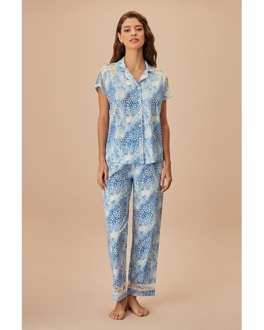 SUWEN Blue Ocean maskulines pyjama-set