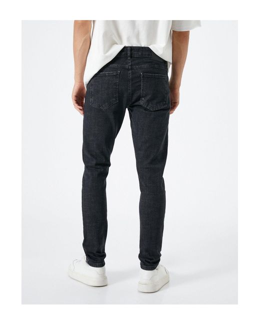 Koton Skinny-fit-jeans – michael jean in Black für Herren