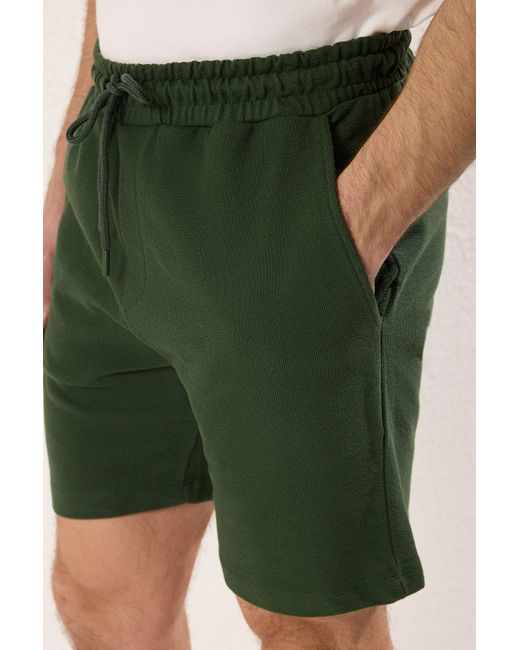 Trendyol Green Premium-Shorts Mit-Textur, 100 Baumwolle –