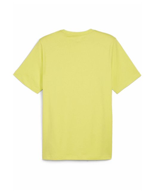 PUMA Essentials-t-shirt mit kleinem logo in Yellow für Herren