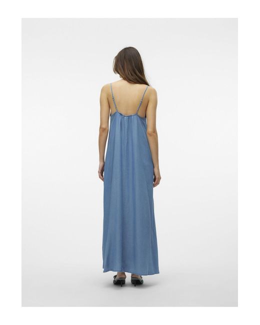 Vero Moda Blue Jeanskleid vmharper langes kleid