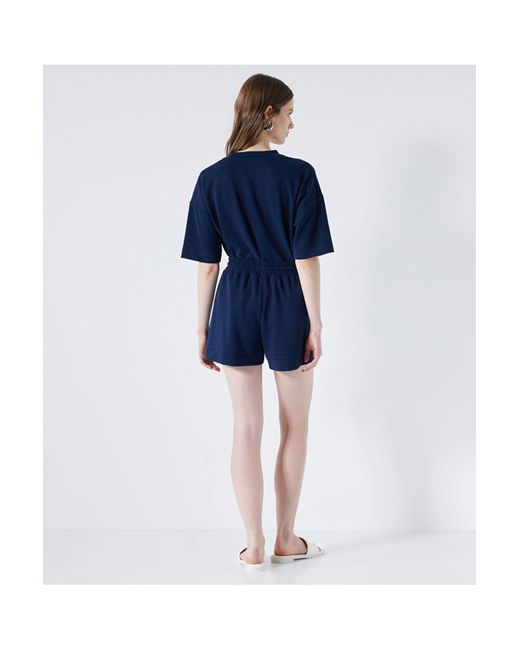 Ipekyol Blue Shorts Mit Elastischem Bund Für Damen