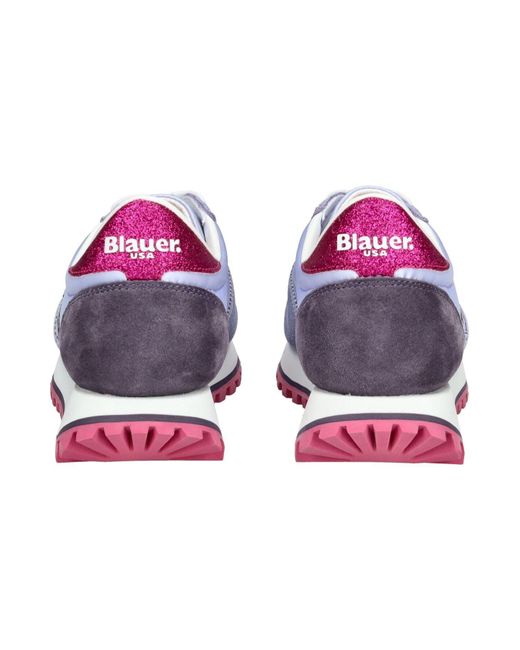 Blauer White Sneaker Für Damen
