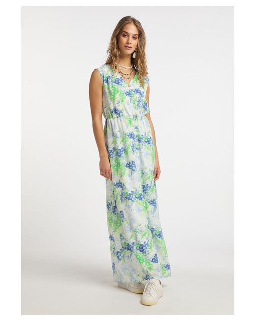 IZIA Green Maxikleid Mit Allover-Print Für Damen