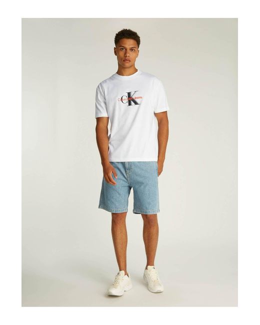 Calvin Klein Monologo Shift T-Stück Für Herren in White für Herren