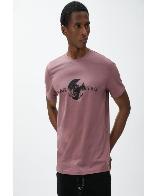Koton T-shirt in Purple für Herren
