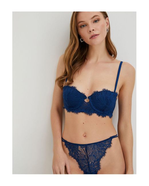 Koton Blue Push-Up-Bh, Spitzenpolsterung Und Bügel Für Damen