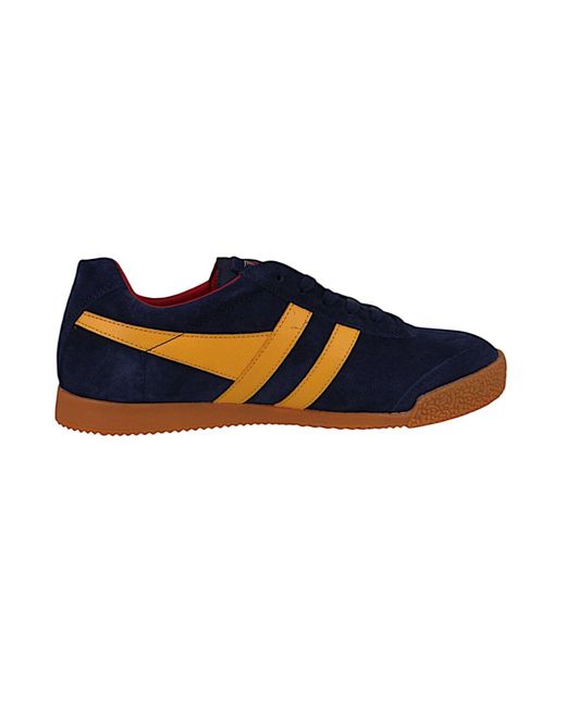 Gola Low Sneaker Harrier Cma192 Low Top Cma192 Py/Sun/ Leder Für Herren in Blue für Herren