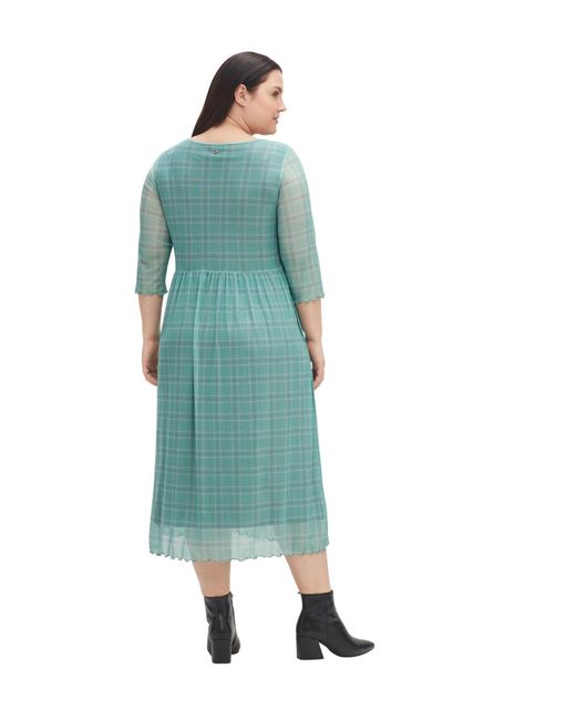 Sheego Kleid blusenkleid in Grün | Lyst DE