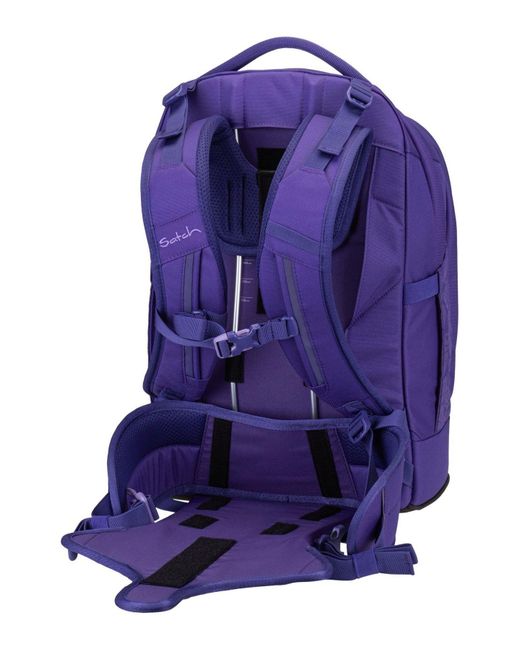 Satch Purple Schulranzen Pack Reflective
