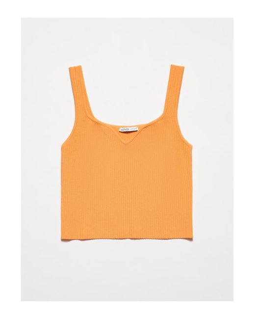 Dilvin Orange Unterhemd regular fit