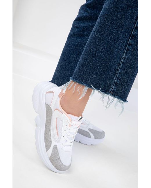 Soho White Pulver Sneaker Für Damen