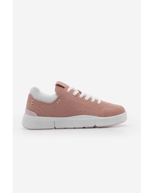 Marjin Pink Sneaker Schnürschuhe Tefze Wildleder Für Damen