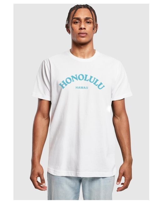 Mister Tee Honolulu hawaii t-shirt in White für Herren