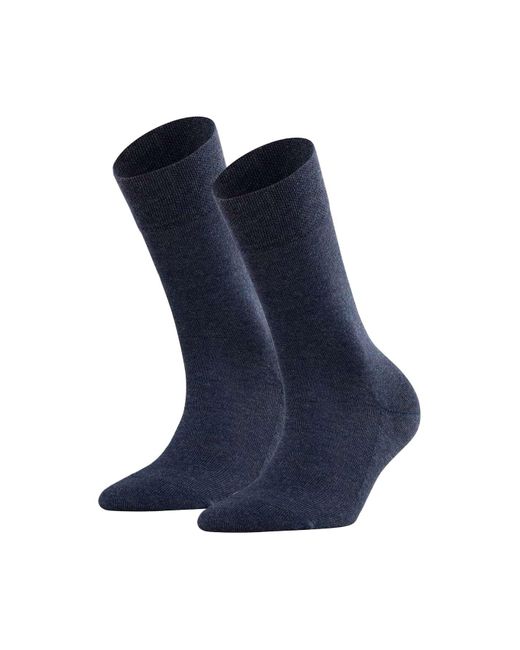 Falke Blue Socken 2er pack sensitive london, kurzsocken, einfarbig