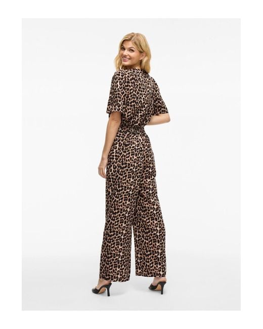 Vila Brown Hose Viliopana Leoprint Für Damen