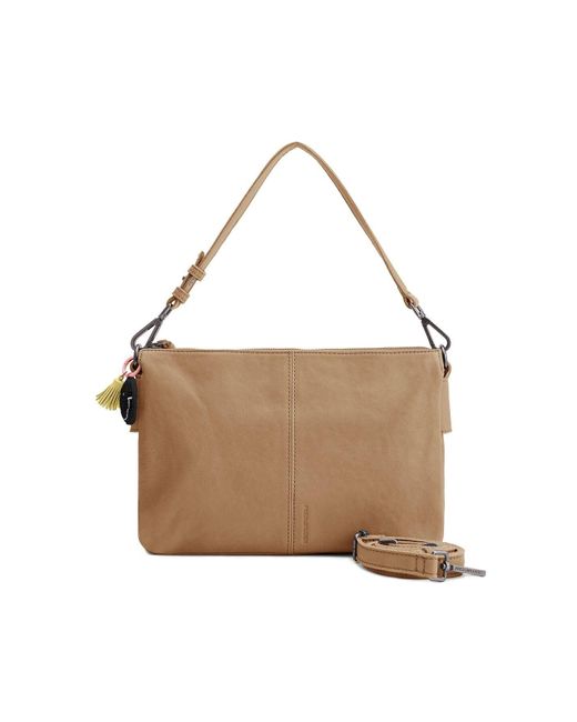 Fredsbruder Brown Take A Smile Umhängetasche Leder 30 Cm Für Damen