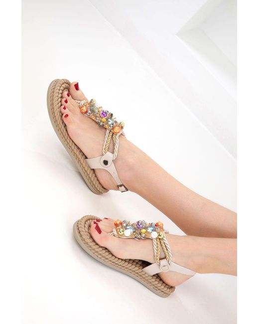 Soho Natural Sandalen Für Damen